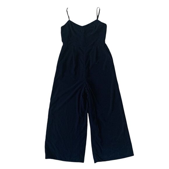 New Black J.Crew Sleeveless Wide-Leg Jumpsuit Size 2